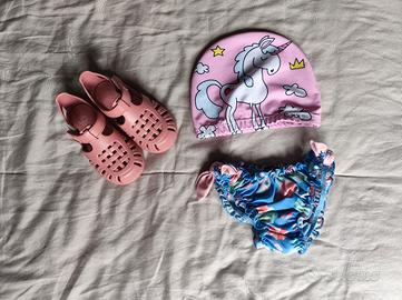 Set piscina - mare bambina 1-2 anni 
