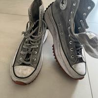 Converse all star run star hi dirty washed