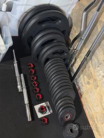 Dischi gommati e bilancieri palestra - home gym