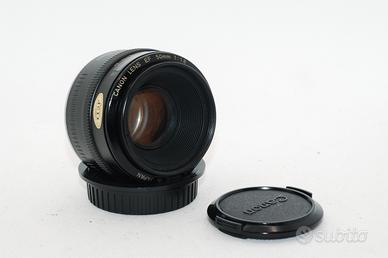 canon EOS EF 50mm obiettivo lente af full frame 