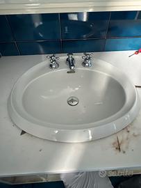 Coppia lavabi pozzo ginori con runinetteria