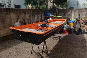 Barca in alluminio da pesca