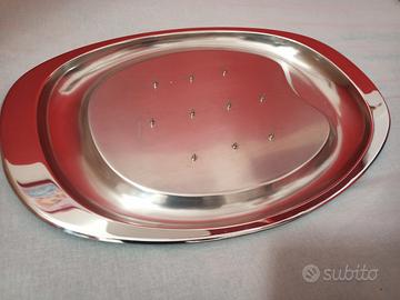 Vassoio acciaio per pollo e tacchino