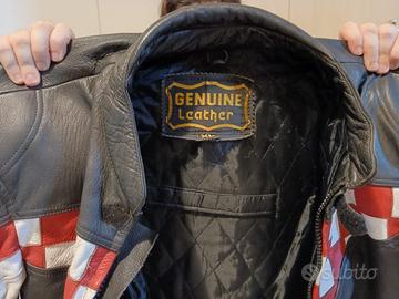 Giubbotto per moto in vera pelle