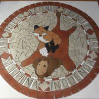 Rosone per pavimenti mod. " volpe e leone "