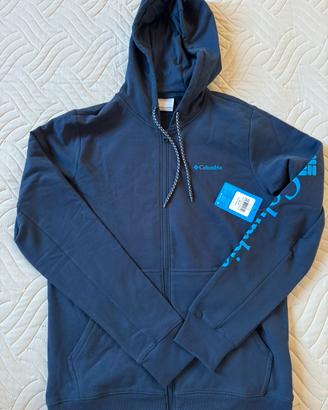 Felpa Columbia nuova originale blu