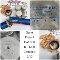 Serie pistoni nuovi fiat 1100 103 e D completi
