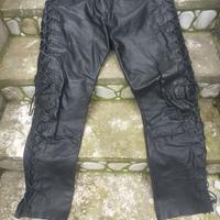 Pantalone da moto in Pelle Invernale Tg.52