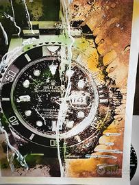 Quadri pop art tecnica mista giclee con acrilico.