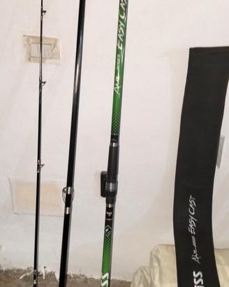coppia di canne bad bass più mulinelli  due Daiwa