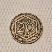 Moneta 20 centesimi 1918
