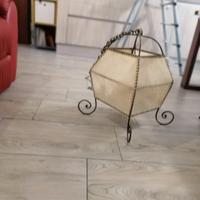 Lampadario artigianale in ferro battuto.