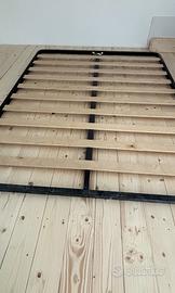 Rete a doghe 160x190 cm in acciaio