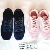 Scarpe n° 34 donna Puma colori pink e blu usate po