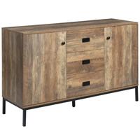 Credenza Moderna in Truciolato e Metallo con 2 Arm