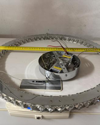 Lampadario Ring con cristalli