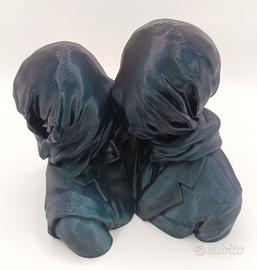 Busto The Lovers Magritte Gli Amanti Statua Arte