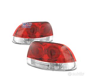 FANALI PER HONDA CRX DEL SOL 92-97 ROSSO BIANCO ST
