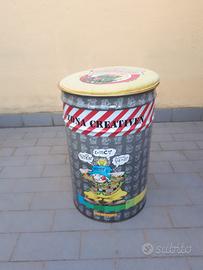 Pouf Bidone Sturmtruppen contenitore vintage