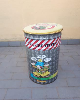 Pouf Bidone Sturmtruppen contenitore vintage