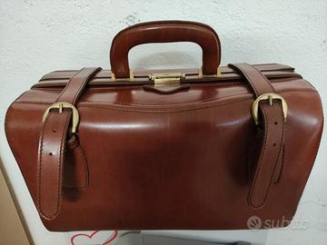 Borsa da Medico Vintage in vera pelle