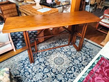 tavolo consolle in rovere 150x45 chiusa 150x90 