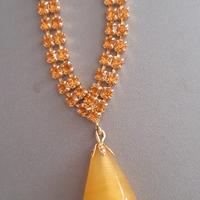 Collana strass vintage alta bigiotteria 