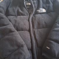 Piumino nero in pile polar