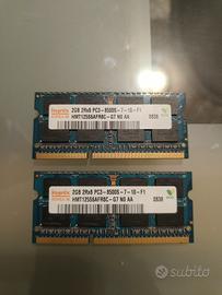 Ram Hynix 2GB x2  DDR3 Sodimm