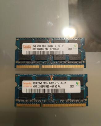 Ram Hynix 2GB x2  DDR3 Sodimm