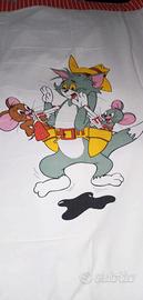 copertina cotone tom & jerry vintage bimbi