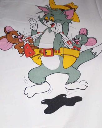 copertina cotone tom & jerry vintage bimbi