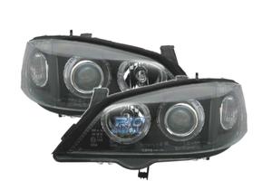 FARI OPEL ASTRA G 97-04 ANGEL EYES FONDO NERO H7-H