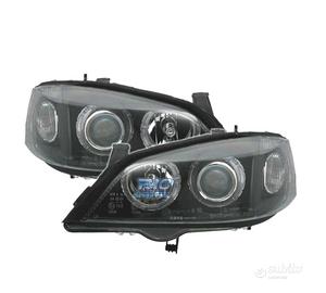 FARI OPEL ASTRA G 97-04 ANGEL EYES FONDO NERO H7-H