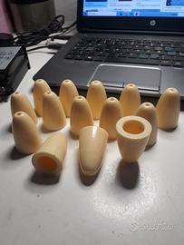 14 pomelli capocorda in plastica vintage