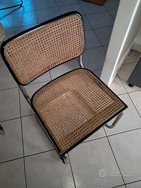 Set 4 sedie in Vimini 