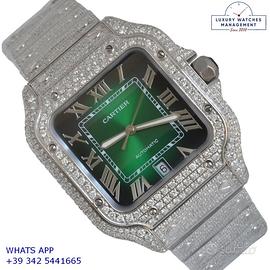 CARTIER Santos Large De Cartier 39MM Custom green