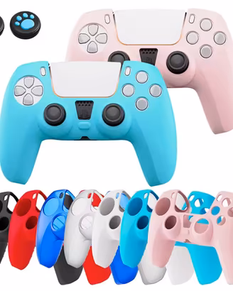 Custodia in silicone per PAD PS5 + Grip Analogici