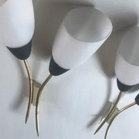 Coppia applique anni 50 ottone