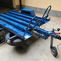 carrello rimorchio portamoto 3 posti