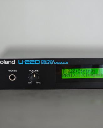 Roland U-220 RS-PCM Sound Module - Vintage 1989 