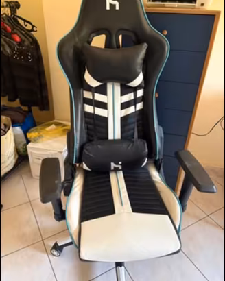 Sedia da Gaming Ergonomica con Cuscini - Usata