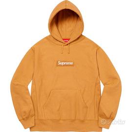 Supreme Box Logo Hooded Sweatshirt Mustard