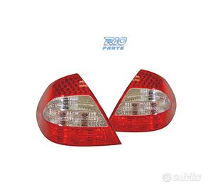 FANALI MERCEDES CLASSE E W211 02-06 LED ROSSO CROM
