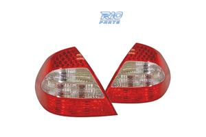 FANALI MERCEDES CLASSE E W211 02-06 LED ROSSO CROM