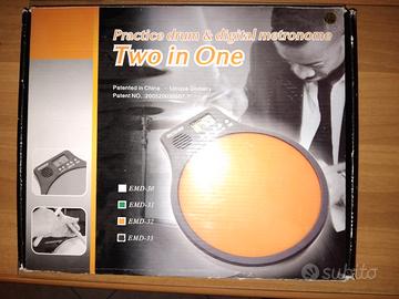 Rullante pad elettronico con metronomo