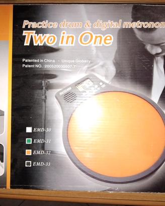 Rullante pad elettronico con metronomo