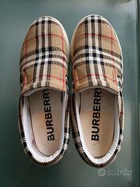Sneakers Slip-On Burberry Check Originali