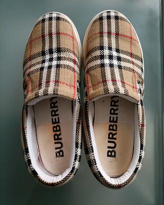 Sneakers Slip-On Burberry Check Originali