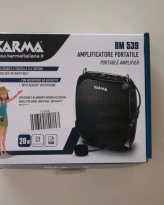 Amplificatore portatile Karma con microfono